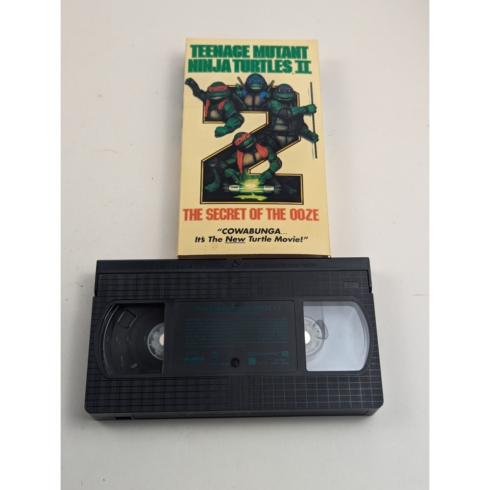 Teenage Mutant Ninja Turtles 2 Secret of the Ooze VHS tape tested